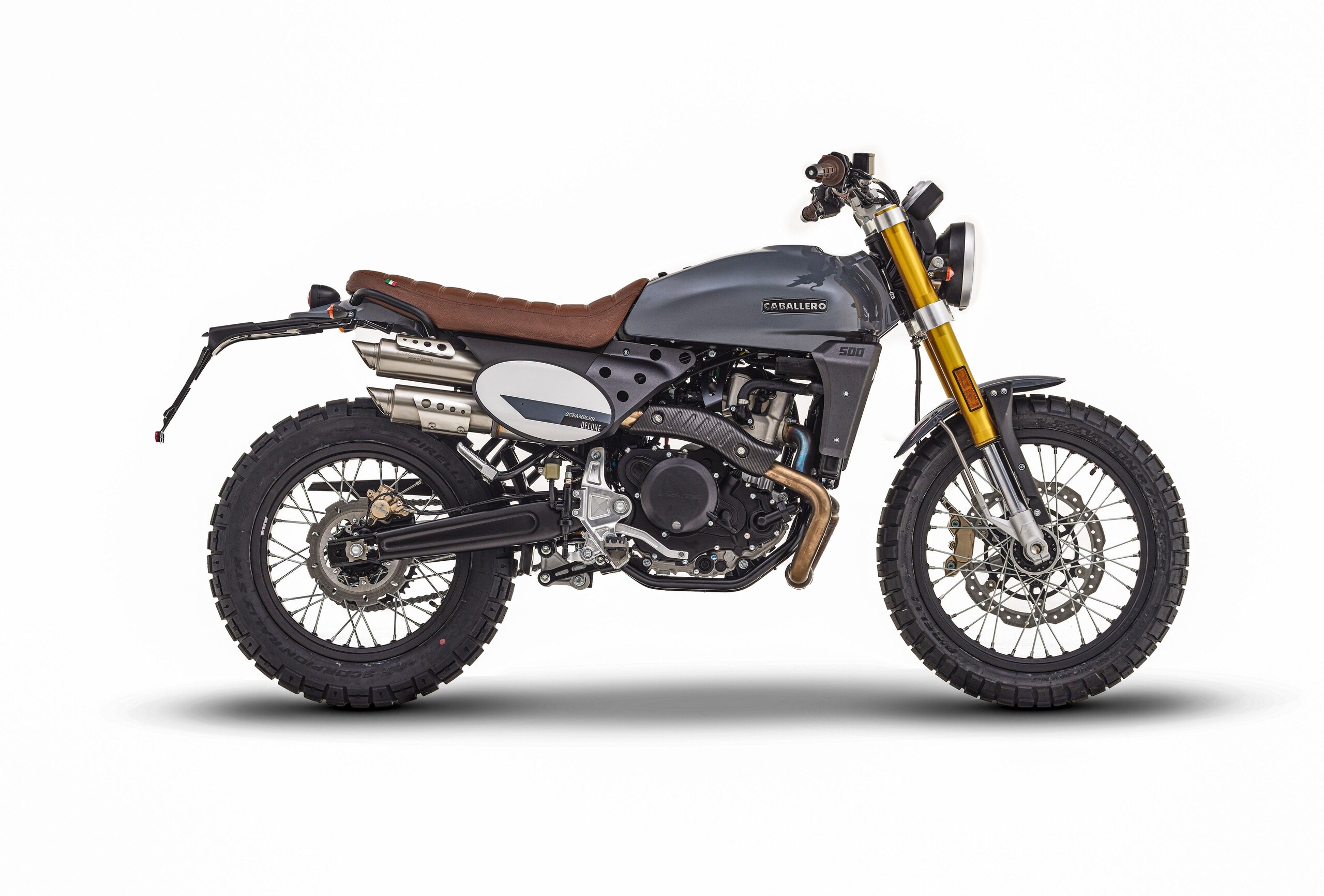 thumbnail image 2 of Lightech Adjustable License Plate Holder – Fantic Caballero Scrambler/Rally 125/250/500 – Italy 2 of 6